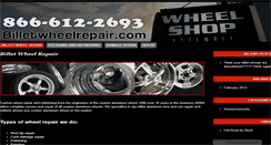 Desktop Screenshot of billetwheelrepair.com