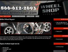 Tablet Screenshot of billetwheelrepair.com